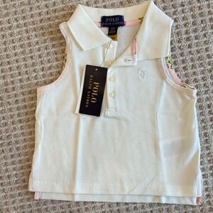Polo by Ralph Lauren Kids Sleeveless White Top